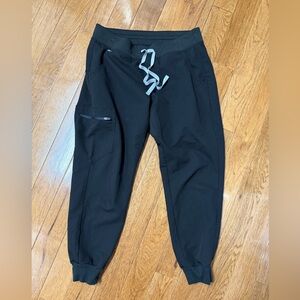 Figs Black Technical Collection Scrub Jogger Pants Size M/P